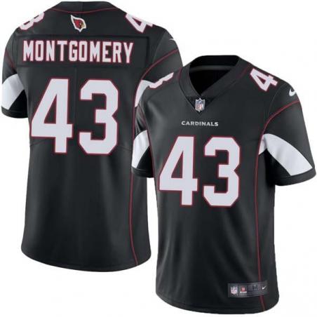 Black Bill Montgomery Cardinals #43 Stitched American Football Jersey Custom Sewn-on Patches Mens Womens Youth