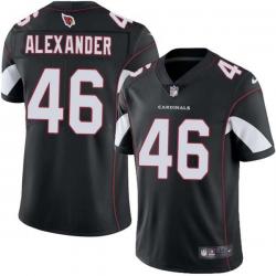 Black Brent Alexander Cardinals #46 Stitched American Football Jersey Custom Sewn-on Patches Mens Womens Youth