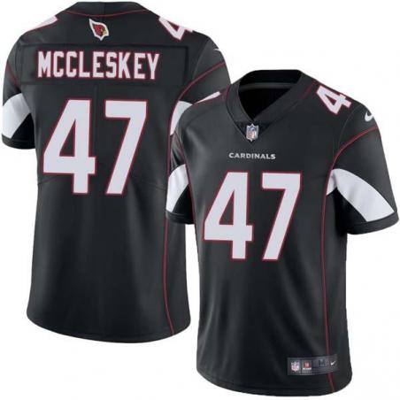 Black J.J. McCleskey Cardinals #47 Stitched American Football Jersey Custom Sewn-on Patches Mens Womens Youth