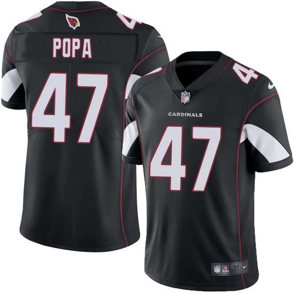 Black Eli Popa Cardinals #47 Stitched American Football Jersey Custom Sewn-on Patches Mens Womens Youth