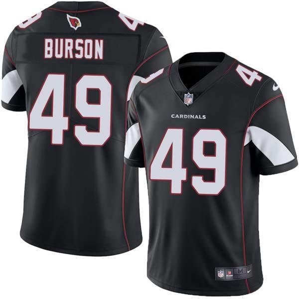 Black Jimmy Burson Cardinals #49 Stitched American Football Jersey Custom Sewn-on Patches Mens Womens Youth
