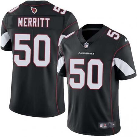Black David Merritt Cardinals #50 Stitched American Football Jersey Custom Sewn-on Patches Mens Womens Youth