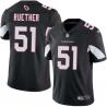 Black Mike Ruether Cardinals #51 Stitched American Football Jersey Custom Sewn-on Patches Mens Womens Youth