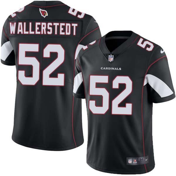 Black Brett Wallerstedt Cardinals #52 Stitched American Football Jersey Custom Sewn-on Patches Mens Womens Youth