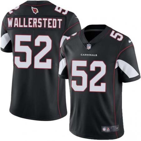 Black Brett Wallerstedt Cardinals #52 Stitched American Football Jersey Custom Sewn-on Patches Mens Womens Youth