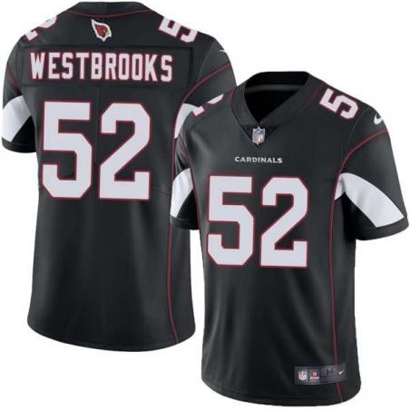 Black Greg Westbrooks Cardinals #52 Stitched American Football Jersey Custom Sewn-on Patches Mens Womens Youth