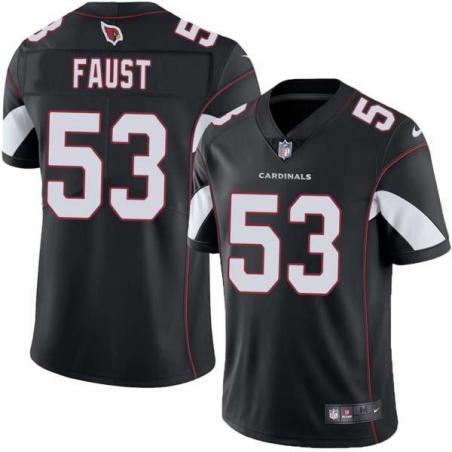 Black George Faust Cardinals #53 Stitched American Football Jersey Custom Sewn-on Patches Mens Womens Youth