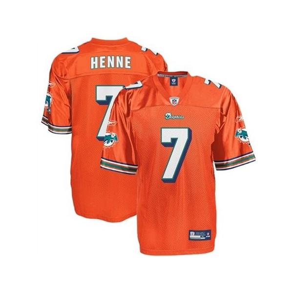 Chad Henne Miami Football Jersey - Miami #7 Football Jersey(Orange)