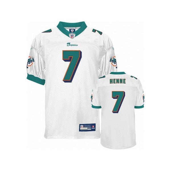 Chad Henne Miami Football Jersey - Miami #7 Football Jersey(White)