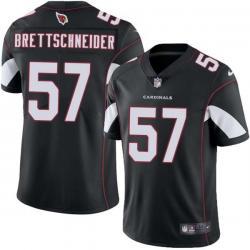 Black Carl Brettschneider Cardinals #57 Stitched American Football Jersey Custom Sewn-on Patches Mens Womens Youth