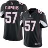 Black Jim Eliopulos Cardinals #57 Stitched American Football Jersey Custom Sewn-on Patches Mens Womens Youth