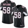 Black Johnny Rutledge Cardinals #58 Stitched American Football Jersey Custom Sewn-on Patches Mens Womens Youth