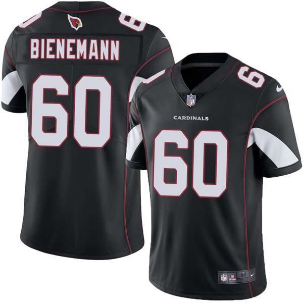 Black Tom Bienemann Cardinals #60 Stitched American Football Jersey Custom Sewn-on Patches Mens Womens Youth