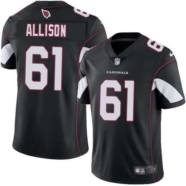 Black Henry Allison Cardinals #61 Stitched American Football Jersey Custom Sewn-on Patches Mens Womens Youth