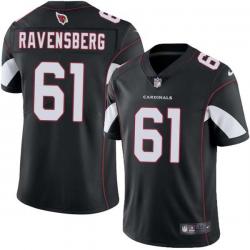 Black Bob Ravensberg Cardinals #61 Stitched American Football Jersey Custom Sewn-on Patches Mens Womens Youth