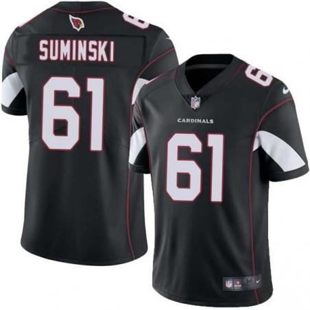 Black Dave Suminski Cardinals #61 Stitched American Football Jersey Custom Sewn-on Patches Mens Womens Youth
