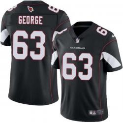 Black Steve George Cardinals #63 Stitched American Football Jersey Custom Sewn-on Patches Mens Womens Youth