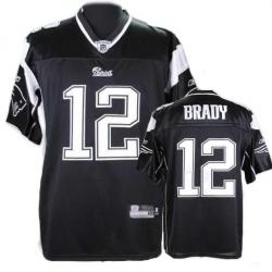Tom Brady New England Football Jersey - New England #12 Football Jersey(Black)