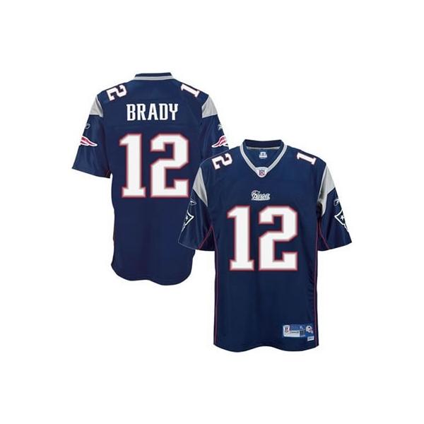 Tom Brady New England Football Jersey - New England #12 Football Jersey(Blue)
