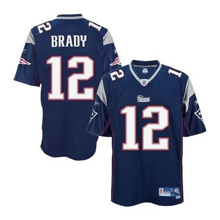 Tom Brady New England Football Jersey - New England #12 Football Jersey(Blue)