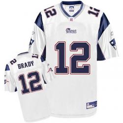Tom Brady New England Football Jersey - New England #12 Football Jersey(White)