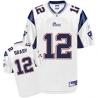 Tom Brady New England Football Jersey - New England #12 Football Jersey(White)