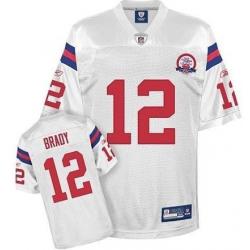 Tom Brady New England Football Jersey - New England #12 Football Jersey(White 50th)
