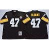 Mel Blount Pittsburgh Football Jersey - Pittsburgh #47 Football Jersey(Black Throwback)
