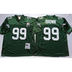 Jerome Brown Philadelphia Football Jersey - Philadelphia #99 Football Jersey(Green Throwback)