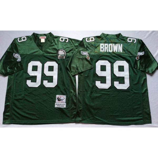 Jerome Brown Philadelphia Football Jersey - Philadelphia #99 Football Jersey(Green Throwback)