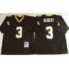 Bobby Hebert New Orleans Football Jersey - New Orleans #3 Football Jersey(Black Throwback)