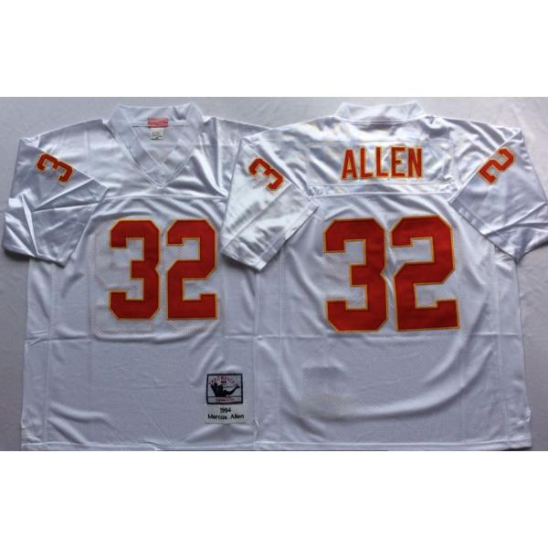 Jared Allen KC Football Jersey - KC #32 Football Jersey(White Throwback)