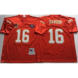 Len Dawson KC Football Jersey - KC #16 Football Jersey(Red Throwback)