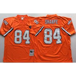 Shannon Sharpe Denver Football Jersey - Denver #84 Football Jersey(Orange Throwback)
