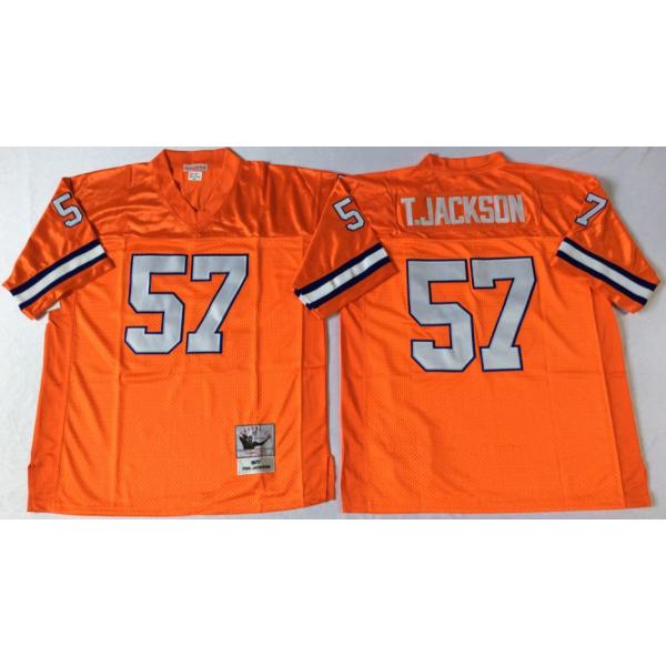 Tom Jackson Denver Football Jersey - Denver #57 Football Jersey(Orange Throwback)