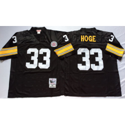 Merril Hoge Pittsburgh Football Jersey - Pittsburgh #33 Football Jersey(Black Throwback)