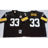 Merril Hoge Pittsburgh Football Jersey - Pittsburgh #33 Football Jersey(Black Throwback)