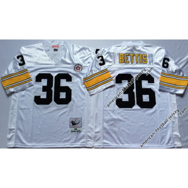 Jerome Bettis Pittsburgh Football Jersey - Pittsburgh #36 Football Jersey(White Throwback)