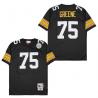 Joe Greene Pittsburgh Football Jersey - Pittsburgh #75 Football Jersey(Black Throwback)