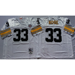 Merril Hoge Football Jersey - Pittsburgh #33 Jersey(White Throwback)