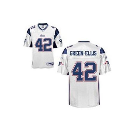 BenJarvus Green Ellis New England Football Jersey - New England #42 Football Jersey(White)