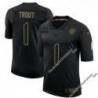 Black David Trout Steelers #1 Stitched Salute to Service Football Jersey Mens Womens Youth