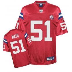 Jerod Mayo New England Football Jersey - New England #51 Football Jersey(Red 50th)