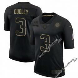Black Bill Dudley Steelers #3 Stitched Salute to Service Football Jersey Mens Womens Youth