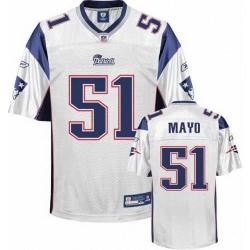 Jerod Mayo New England Football Jersey - New England #51 Football Jersey(White)