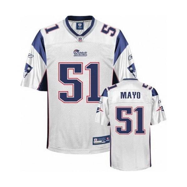 Jerod Mayo New England Football Jersey - New England #51 Football Jersey(White)
