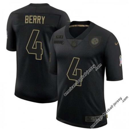 Black Jordan Berry Steelers #4 Stitched Salute to Service Football Jersey Mens Womens Youth