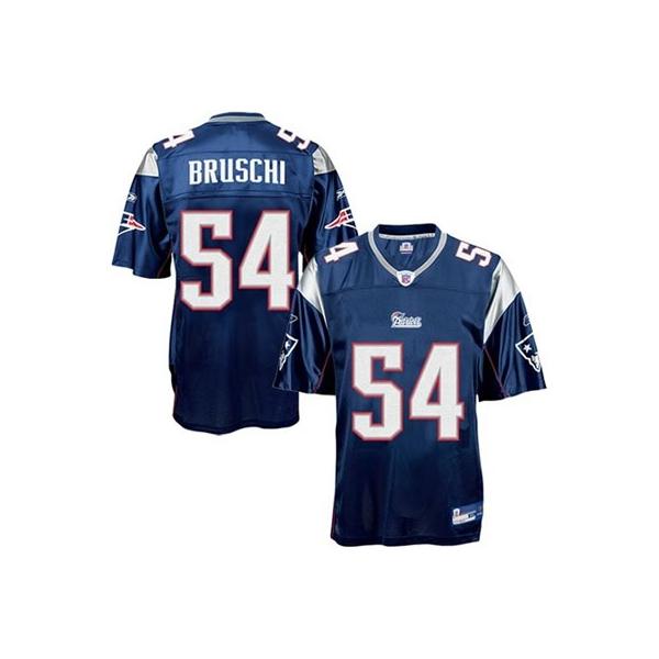 Tedy Bruschi New England Football Jersey - New England #54 Football Jersey(Blue)