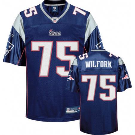 Vince Wilfork New England Football Jersey - New England #75 Football Jersey(Blue)