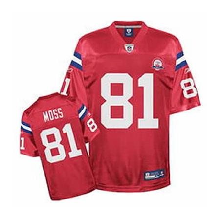 Randy Moss New England Football Jersey - New England #81 Football Jersey(Red)